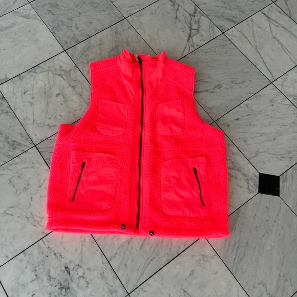 Free People Movement Hit The Hills Reversible Sherpa Vest Oversized L - Picture 3 of 6